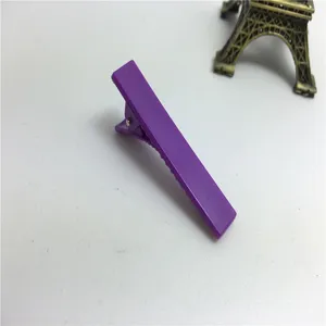 Fermaglio per capelli in plastica viola da 3.5 cm becco d'anatra accessori per bambini