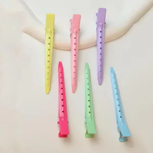 Metal Alligator Hair Clips Matte Baking Finish Sectioning Duckbill Hair Clips For Women Hair Styling Sectioning Positioning