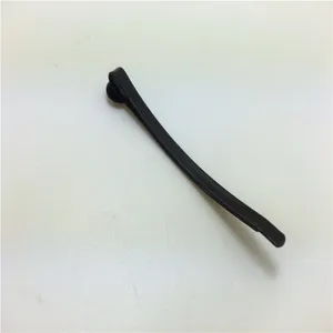 Forcina per capelli nera da 6cm con piastra rotonda accessorio copricapo bambini dettaglio