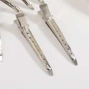 Pinze per capelli in metallo professionali becco d'anatra per acconciature e accessori fai da te.