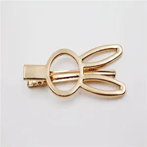 Gouden metallen holle eendensnavel haarspeld minimalisten haarclip DIY accessoires