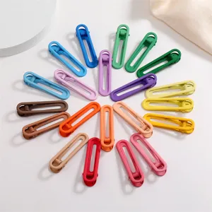 Colorful matte hair clips candy color duckbill clips for cute bangs daily styling accessories