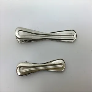 Metal duckbill clips hollow hair clip 8-shape metal accessories DIY craft supplies 2pcs
