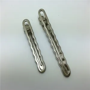 Metal duckbill hair clips wavy hollow design DIY hair accessories for women styling tool