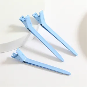 Professionelle 9cm Aluminium Entenschnabel Haarklammern für Friseur Salon und Make-up Styling.