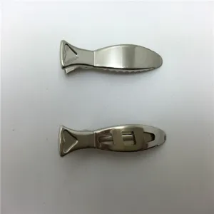 Hollow metal duckbill hair clip DIY accessory, 8-shape design, durable metal crafting supply.