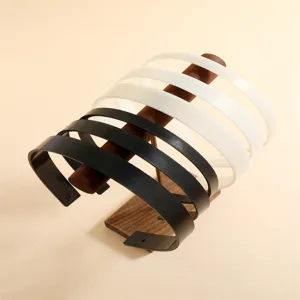 Eco Friendly Plastic Toothed Headband Non Slip Step Hair Hoop Solid Color Geometric Hairband DIY Accessories For Women