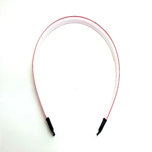 Fashion Plastic Fabric Wrapped Headband With Teeth Korean Style Non Slip Solid Color Hairband Hair Accessories For Women