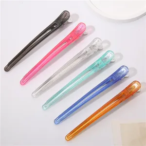 Fermagli per Capelli a Becco d Anatra in Plastica Resina Senza Traccia Clip Professionali per Sezionamento e Acconciatura da Donna