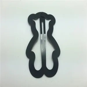 Molletta per capelli BB forma orso nero in metallo simpatico accessorio moda per bambini donne.