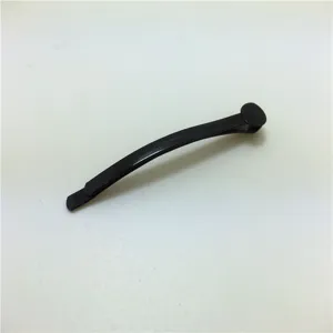 Fermaglio per capelli piatto in metallo nero da 6cm accessorio dettaglio prodotto