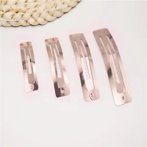 Base per Fermagli per Capelli BB Rettangolari in Metallo per Accessori per lo Styling dei Capelli Fai da Te per Bambini Forniture per Artigianato