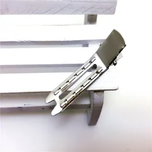 Verguld Metaal Eendenbek Haarspeld Basis Zilver Dubbele Tanden Haarspelden Accessoires Voor DIY Haarstrikken Maken Knutselspullen