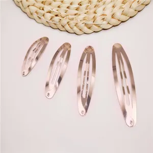 Metal snap hair clips water drop clips set assorted sizes DIY hair accessories hairpin