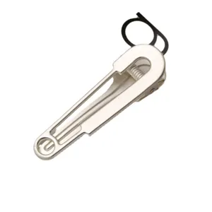 Silver metal duckbill hair clip for women, stylish side bangs clip and makeup hair accessory.