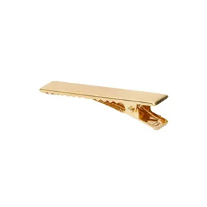 Gold metal alligator hair clip DIY duckbill hairpins serrated styling hair accessories