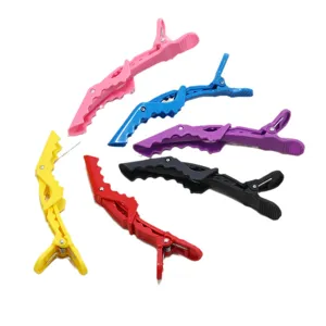 11.5cm colorful hair sectioning alligator clips professional hairdressing styling tools set