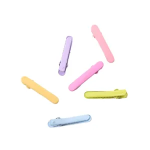 Coloridas pinzas para el cabello pico de pato de 5cm para niños accesorios metal set
