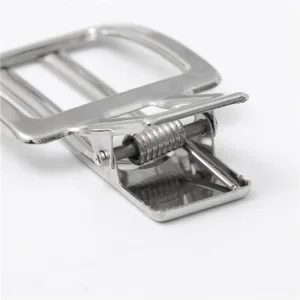 Componente clip per capelli a doppia punta in metallo per fai da te, dettaglio accessorio argento.