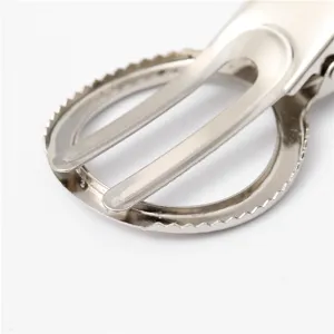 5cm metallo cavo rotondo doppia punta coccodrillo fermaglio capelli DIY accessorio