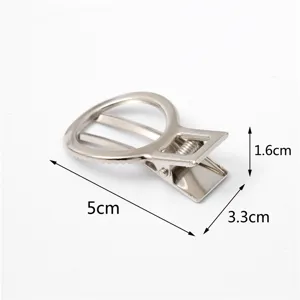 Fermaglio per capelli cavo in metallo clip coccodrillo accessorio fai da te 5cm