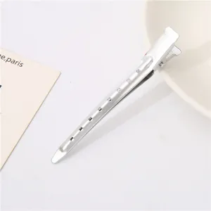 Metal hair sectioning clip 9.5cm duckbill styling tool for professional salon hair styling.