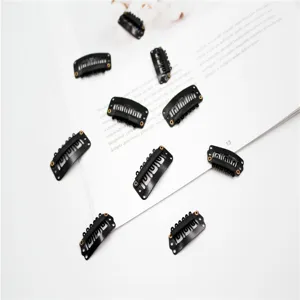 Schwarze U-förmige Perückenklammern 2.8/3.2cm Metall Haarverlängerung Clips Haarzubehör Werkzeug