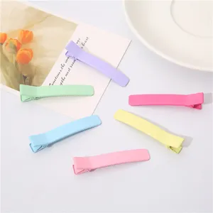 Candy color duckbill hair clips cute sweet side clips for kids girls hair accessories