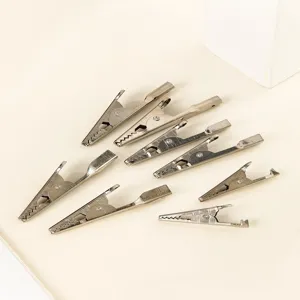 Metall Krokodilklemmen Hardware Prüfklemmen Antistatische Leiterplatten Elektriker Klemmen Werkzeuge Für Das Handwerk DIY Machen Nickel Farben