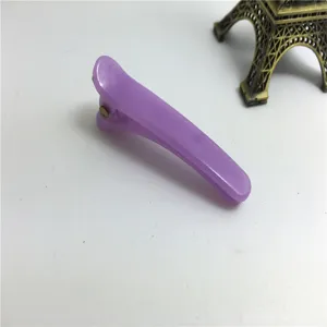 Purple plastic duckbill hair clip mini 5cm cute hair accessories for daily wear styling