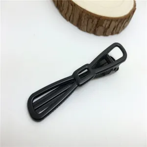 Black bow duckbill hair clip 8cm Korean fashion women DIY hair accessory styling tool