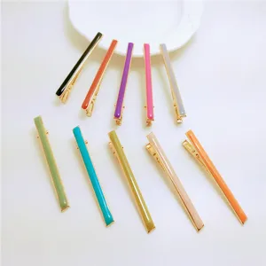 Ensemble de pinces a cheveux metalliques colorees pour coiffure quotidienne elegante