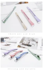 Eco-friendly seamless hair sectioning duckbill clips for salon styling and dry wet hair use.
