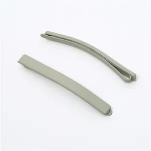 Minimalist matte hair clips set, sage green bobby pins for casual daily styling accessories.