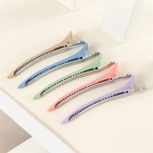Multicolor sectioning hair clips duckbill styling clips for professional salon use daily