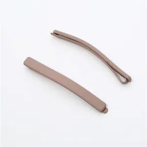 Minimalist matte hair clips set 6cm pastel hair accessories for women daily styling