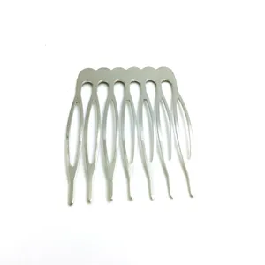 Vintage Metal Marquise Hair Comb Base Hollow Out Hairpin Findings Electroplated Bridal Headpiece Accessories For DIY Jewelry Making Crafts