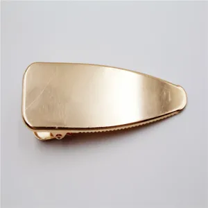 Gedetailleerde gouden eendebek haarklem, eenvoudige krokodillenklem voor knutselwerk.