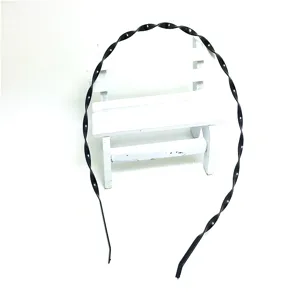 Galvanisiert Eisen Zopfmuster Spiral Stirnband Basis Für Damen Handgefertigte Haarschmuck DIY Handwerk Zubehör Material