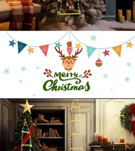 Christmas decorative LED string lights for outdoor waterproof hanging ladder holiday party.
