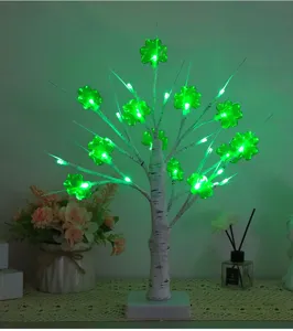 St. Patrick's Day LED shamrock tree light green clover illumination for holiday decor