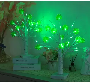 St. Patrick's Day LED Shamrock Tree Light Irish Festival Clover Decorative Lighting