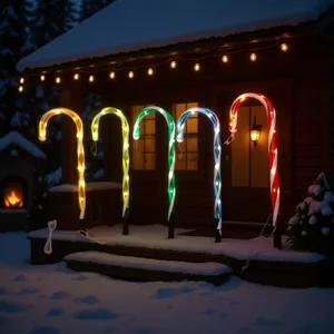 Solar LED zuurstok pad verlichting buiten waterdicht kersttuin paal decoraties detail