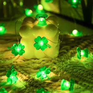 St. Patrick's Day LED string lights Irish carnival green hat clover decorative lights