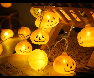 Halloween Kürbis LED Lichterkette festliche Party dekorative Geisterfest Horror Requisiten Deko
