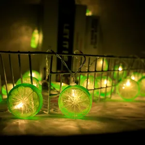 Guirlande lumineuse citron LED decorative feerie fruits lampe suspendue chambre fete