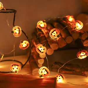 Halloween LED pompoen loper snoer verlichting koperdraad voor feest decoratie