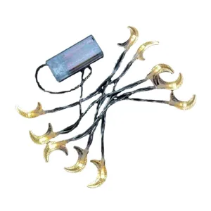 Catena luminosa LED luna, luci calde a batteria per decorazione camera da letto e festa domestica