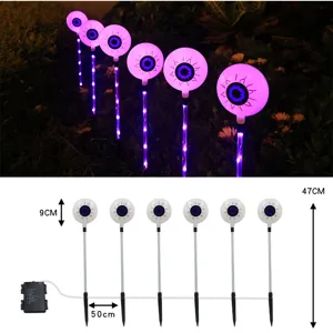 Halloween LED Ojos Estaca Luces Jardin Exterior Decorativo Iluminacion Decoracion Set Led
