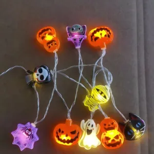 Χριστουγεννιάτικα λαμπάκια LED Halloween κολοκύθα φάντασμα κρανίο διακόσμηση πάρτι